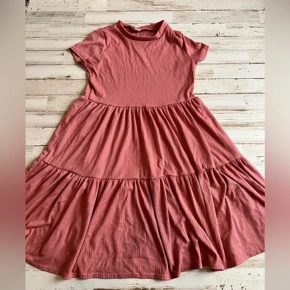 see you monday pink dress See You Monday Woman's Midi Dress Ruffle Puff Sleeve Pink Size S